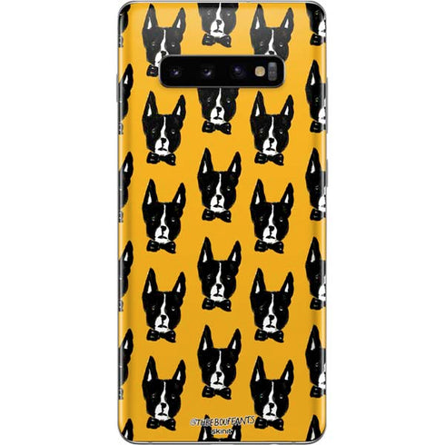 Bouffants and Broken Hearts Boston Terrier Galaxy S10 Plus Skin