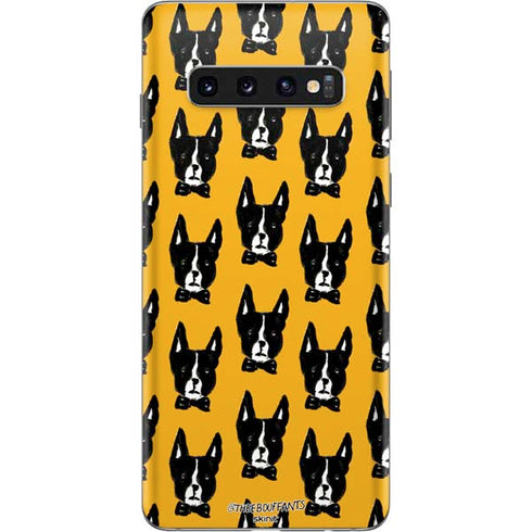 Bouffants and Broken Hearts Boston Terrier Galaxy S10 Skin