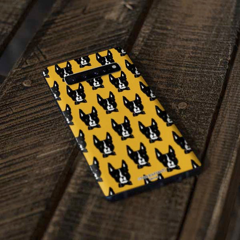 Bouffants and Broken Hearts Boston Terrier Galaxy S10 Skin