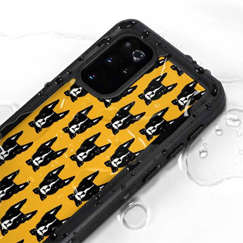 Bouffants and Broken Hearts Boston Terrier Galaxy S20 Plus Waterproof Case