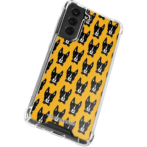 Bouffants and Broken Hearts Boston Terrier Galaxy S21 FE Clear Case