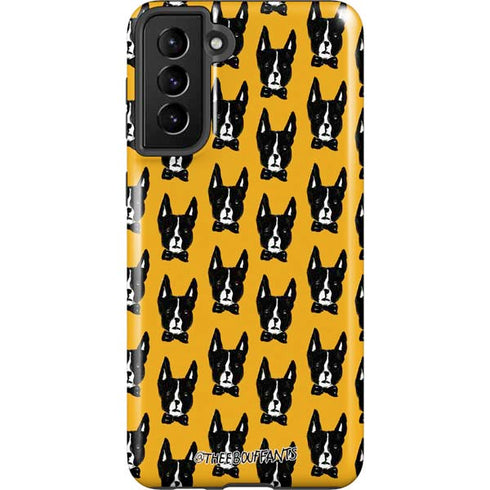 Bouffants and Broken Hearts Boston Terrier Galaxy S21 FE Pro Case