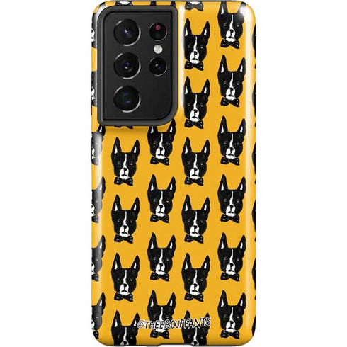 Bouffants and Broken Hearts Boston Terrier Galaxy S21 Ultra 5G Pro Case