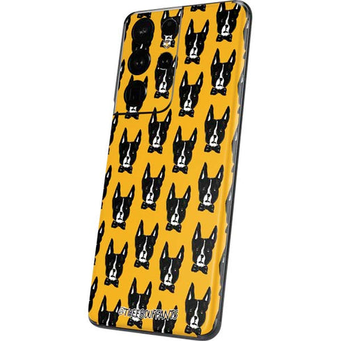 Bouffants and Broken Hearts Boston Terrier Galaxy S21 Ultra 5G Skin