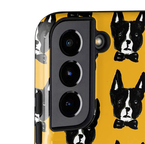 Bouffants and Broken Hearts Boston Terrier Galaxy S22 Plus Pro Case