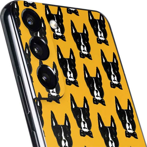 Bouffants and Broken Hearts Boston Terrier Galaxy S22 Skin