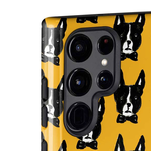 Bouffants and Broken Hearts Boston Terrier Galaxy S22 Ultra Pro Case