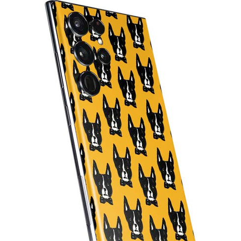 Bouffants and Broken Hearts Boston Terrier Galaxy S22 Ultra Skin