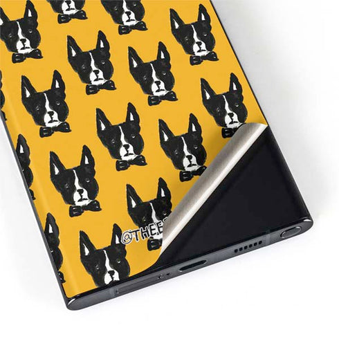 Bouffants and Broken Hearts Boston Terrier Galaxy S22 Ultra Skin