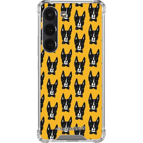 Bouffants and Broken Hearts Boston Terrier Galaxy S23 Clear Case