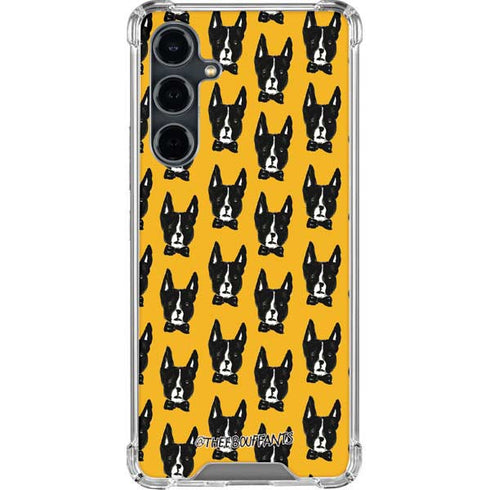 Bouffants and Broken Hearts Boston Terrier Galaxy S23 FE Clear Case