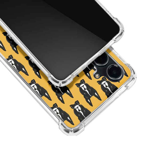 Bouffants and Broken Hearts Boston Terrier Galaxy S23 FE Clear Case