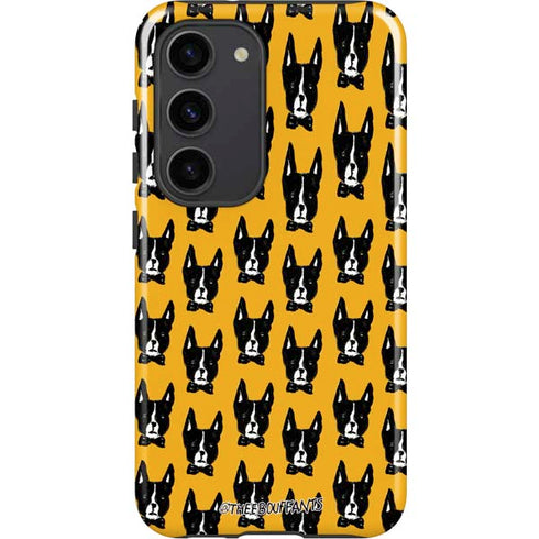 Bouffants and Broken Hearts Boston Terrier Galaxy S23 Pro Case