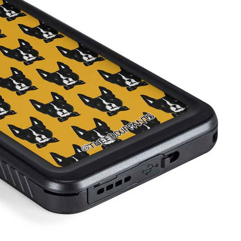 Bouffants and Broken Hearts Boston Terrier Galaxy S23 Waterproof Case