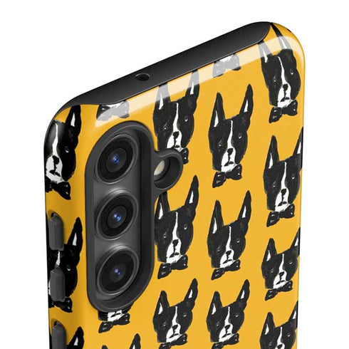 Bouffants and Broken Hearts Boston Terrier Galaxy S24 Impact Case