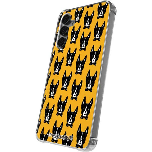 Bouffants and Broken Hearts Boston Terrier Galaxy S24 Plus Clear Case