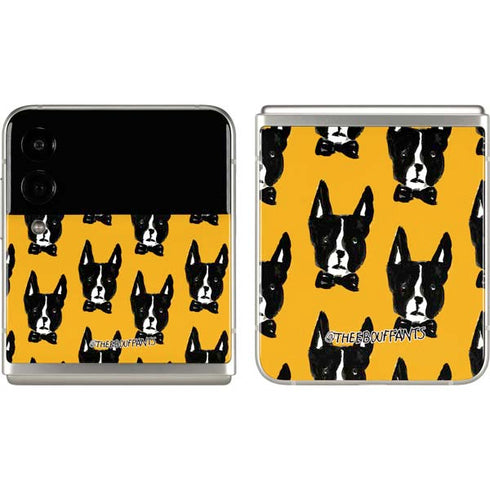 Bouffants and Broken Hearts Boston Terrier Galaxy Z Flip3 5G Skin