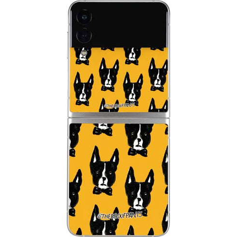 Bouffants and Broken Hearts Boston Terrier Galaxy Z Flip3 5G Skin