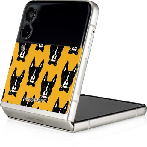 Bouffants and Broken Hearts Boston Terrier Galaxy Z Flip3 5G Skin