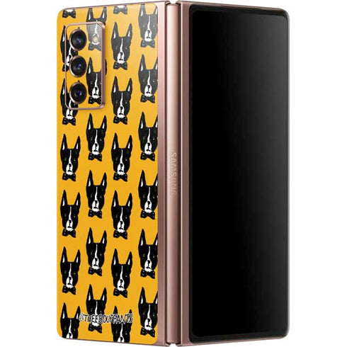 Bouffants and Broken Hearts Boston Terrier Galaxy Z Fold2 5G Skin