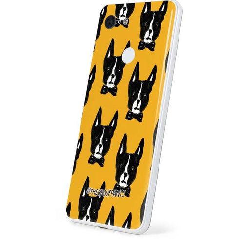 Bouffants and Broken Hearts Boston Terrier Google Pixel 3 Skin