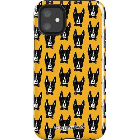 Bouffants and Broken Hearts Boston Terrier iPhone 11 Impact Case