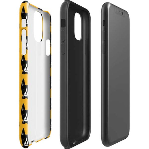 Bouffants and Broken Hearts Boston Terrier iPhone 11 Impact Case