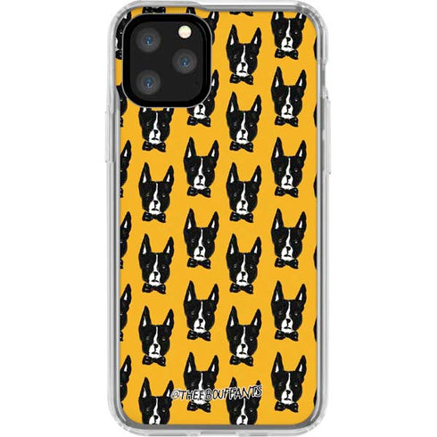 Bouffants and Broken Hearts Boston Terrier iPhone 11 Pro Clear Case