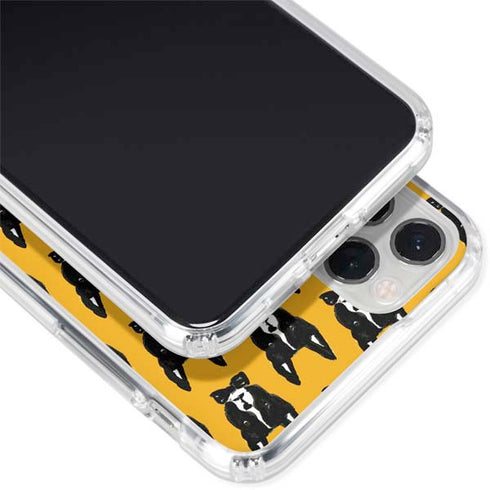 Bouffants and Broken Hearts Boston Terrier iPhone 11 Pro Clear Case