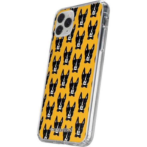 Bouffants and Broken Hearts Boston Terrier iPhone 11 Pro Clear Case