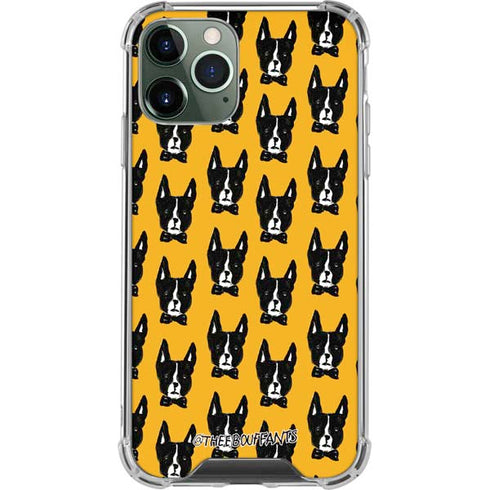 Bouffants and Broken Hearts Boston Terrier iPhone 11 Pro Max Clear Case