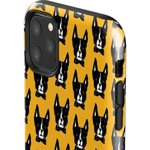 Bouffants and Broken Hearts Boston Terrier iPhone 11 Pro Max Impact Case