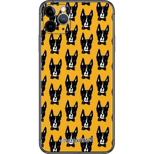 Bouffants and Broken Hearts Boston Terrier iPhone 11 Pro Max Skin
