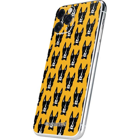 Bouffants and Broken Hearts Boston Terrier iPhone 11 Pro Skin