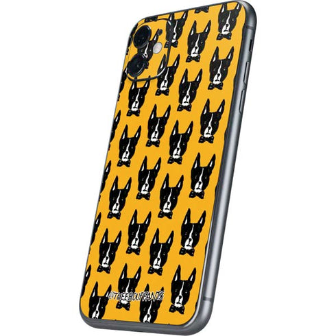 Bouffants and Broken Hearts Boston Terrier iPhone 11 Skin
