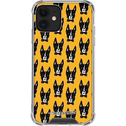 Bouffants and Broken Hearts Boston Terrier iPhone 12 Clear Case