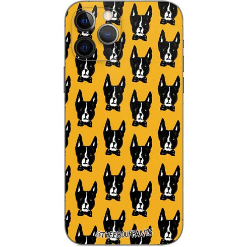 Bouffants and Broken Hearts Boston Terrier iPhone 12 Pro Skin
