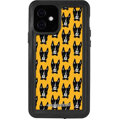 Bouffants and Broken Hearts Boston Terrier iPhone 12 Waterproof Case