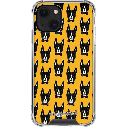 Bouffants and Broken Hearts Boston Terrier iPhone 13 Clear Case