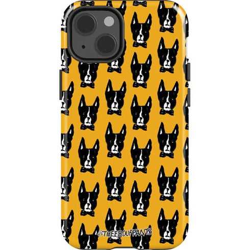 Bouffants and Broken Hearts Boston Terrier iPhone 15 Impact Case