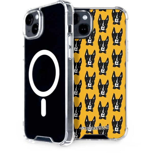 Bouffants and Broken Hearts Boston Terrier iPhone 15 Plus MagSafe Case