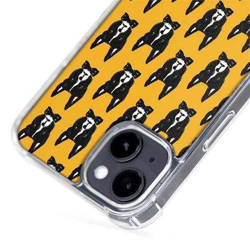 Bouffants and Broken Hearts Boston Terrier iPhone 15 Plus MagSafe Case