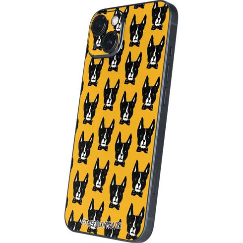 Bouffants and Broken Hearts Boston Terrier iPhone 15 Plus Skin