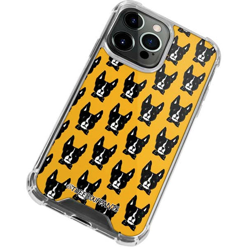 Bouffants and Broken Hearts Boston Terrier iPhone 15 Pro Clear Case