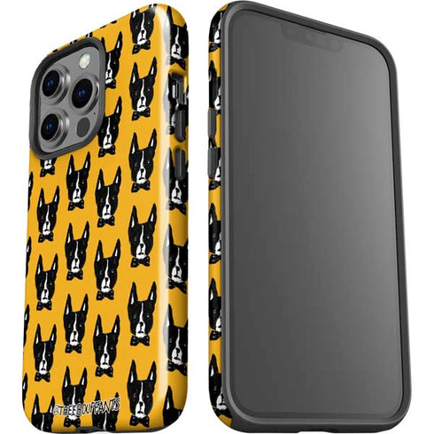 Bouffants and Broken Hearts Boston Terrier iPhone 15 Pro Impact Case