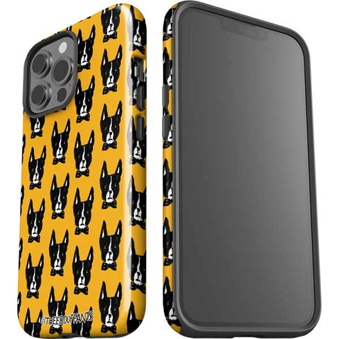 Bouffants and Broken Hearts Boston Terrier iPhone 15 Pro Max Impact Case