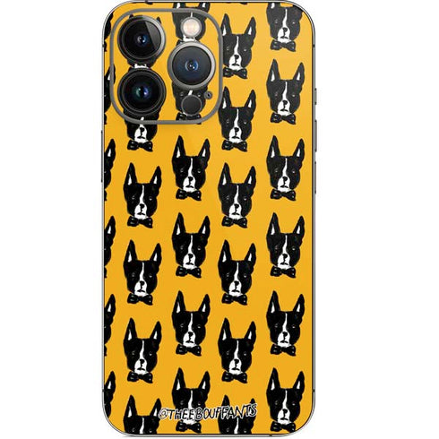 Bouffants and Broken Hearts Boston Terrier iPhone 14 Pro Skin
