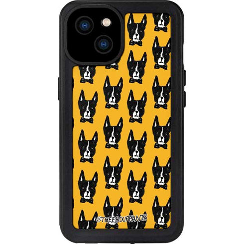 Bouffants and Broken Hearts Boston Terrier iPhone 15 Plus Waterproof Case