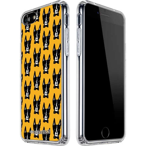 Bouffants and Broken Hearts Boston Terrier iPhone SE (2nd & 3rd Gen) Clear Case