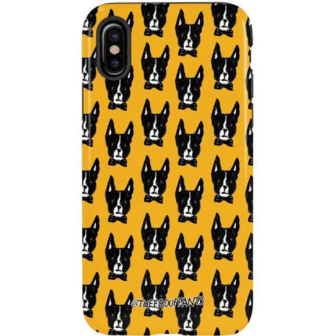 Bouffants and Broken Hearts Boston Terrier iPhone X Pro Case